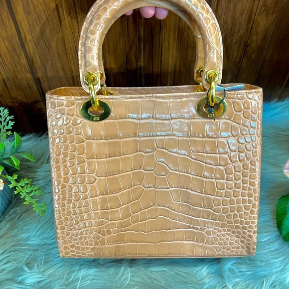 Christian Dior, Lady Dior Crocodile (Exotic)SUPER SALE FOR A CROC SKIN LADY DIOR - Picture 4 of 10